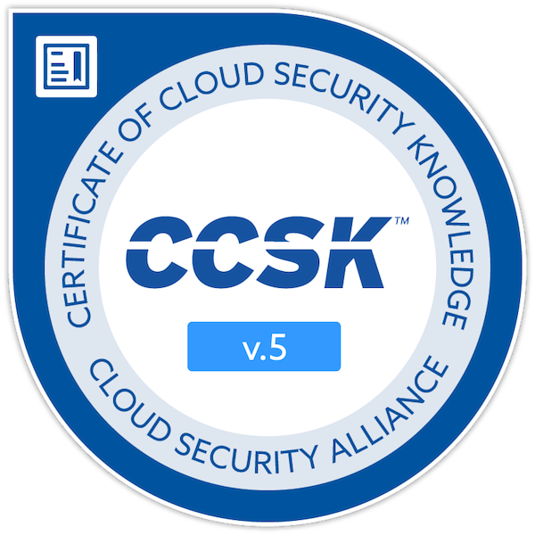 certificate of cloud security knowledge v 5