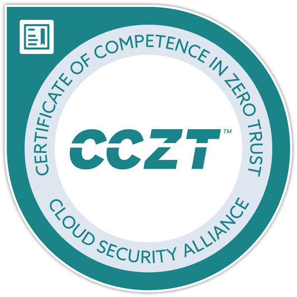 certificate of competence in zero trust cczt
